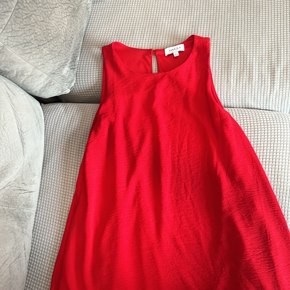 Red Gilli tank dress (with pockets) size large. - Picture 3 of 3